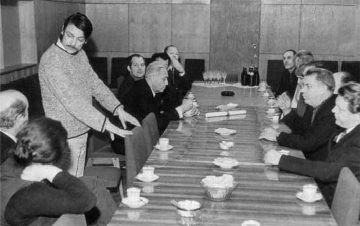 Filmas “Solaris” apspriešana kinostudijas “Mosfiļm” mākslinieciskajā padomē, 70. gadi (Autors nezināms)