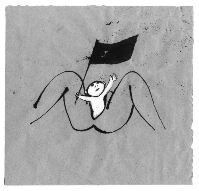 Viktors Pivovarovs. Zīmējums Igora Hoļina grāmatai “Nikdo z vás nezná Cholina” (Prāga, 2012)