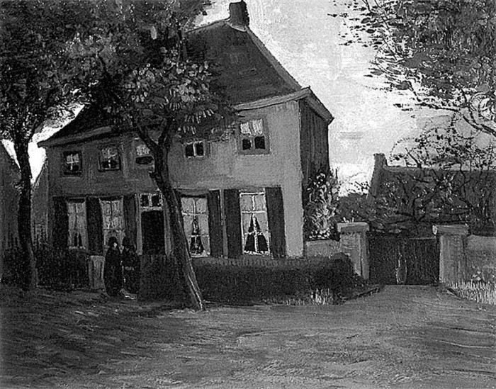 Mācītāja māja Nīenenā. 1885