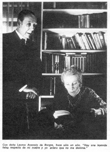 Borhess ar māti (No žurnāla GENTE, 1977)