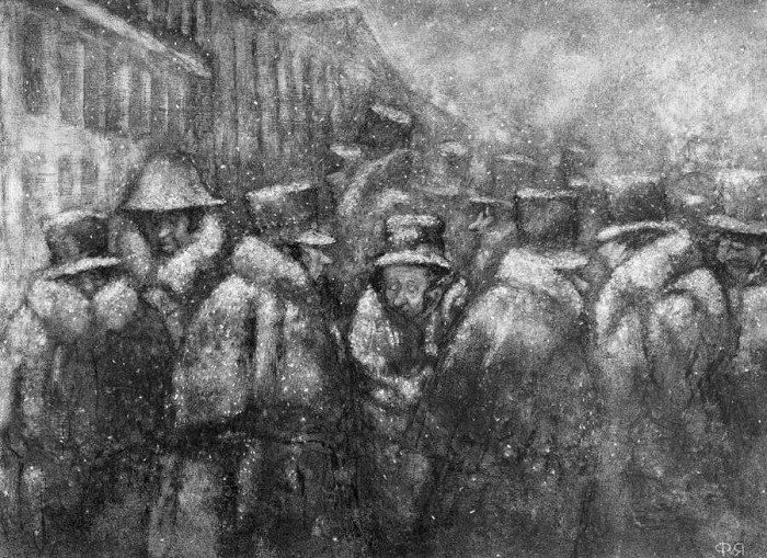 Kadrs no topošās filmas Šinelis