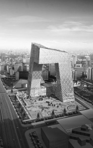 Ķīnas televīzijas CCTV galvenās mītnes projekts Pekinā (2008) “Sietla ir ekstrēms racionālisms, Porto ir ekstrēms iracionālisms, bet CCTV ir kaut kas pa vidu: racionāli ofisi, bet ar estētiku. Mēs gribējām izveidot neticami brīnīšķīgu ēku.” RK (Foto: OMA)