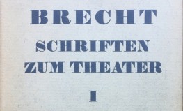 Bertolts Brehts "Raksti par teātri. I sējums"