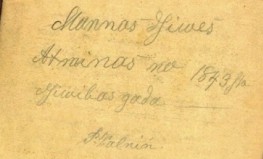 Manas dzīves atmiņas no 1843. dzīvības gada